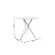 Τραπέζι Κουζίνας Art Maison Αλκίνοος - Glass Silver (80x80x75εκ)