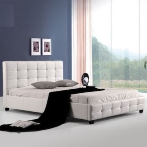 Κρεβάτι Υπέρδιπλο Art Maison Ποθείνη με Τάβλες - White (Για Στρώμα 160x200εκ)