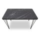 Τραπέζι Art Maison Αγαθή - Black (120x70x75εκ.)