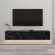 Έπιπλο Τηλεόρασης επιτοίχιο Art Maison Αλθαία - Black Marble (135x31,6x25εκ.)