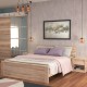 Κρεβάτι Ημίδιπλο χωρίς πάτωμα Art Maison Geelong - Natural (Για στρώμα 120x200εκ.)