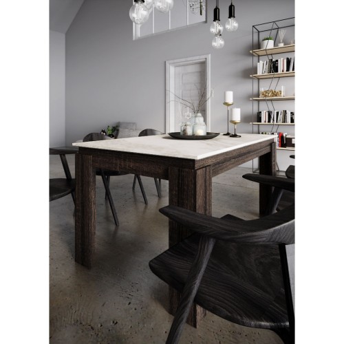 Τραπέζι Κουζίνας Art Maison Gisborne - Wenge White (137x90x75εκ.)