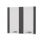 Άνω Πορτάκια με Τζάμι Art Maison Adelaide - White Graphite (80x71,8x1,6εκ.)