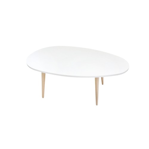 Τραπέζι σαλονιού Art Maison Ανεμώνη - White Natural (98x60x39εκ)