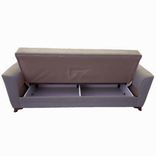 Καναπές Τριθέσιος κρεβάτι Art Maison Ίριδα - Gray Beige (233x85x90εκ.)