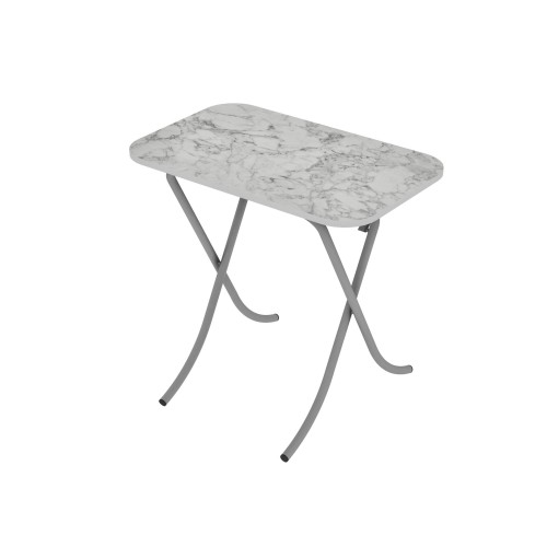 Τραπέζι Κουζίνας Art Maison Νεραγκούλα - Gray White Silver (50x80x75εκ.)