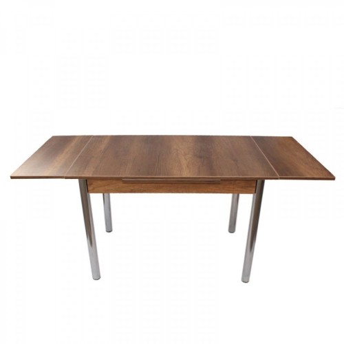 Τραπέζι ανοιγόμενο Art Maison Κρόκος - Walnut Silver (110x70x75εκ.)