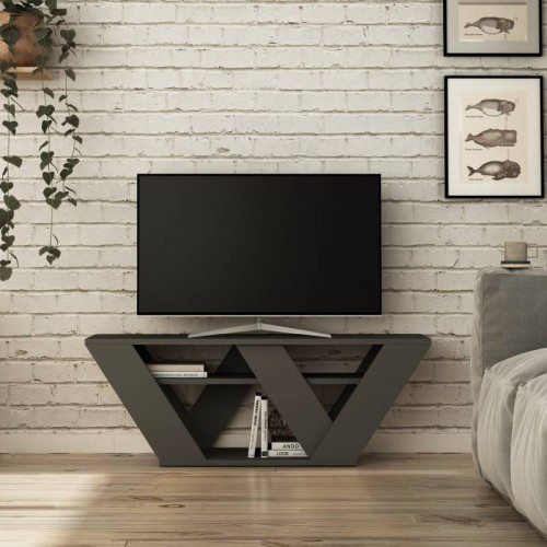 Έπιπλο τηλεόρασης Art Maison Ρόδο - Charcoal (110x30x40εκ.)