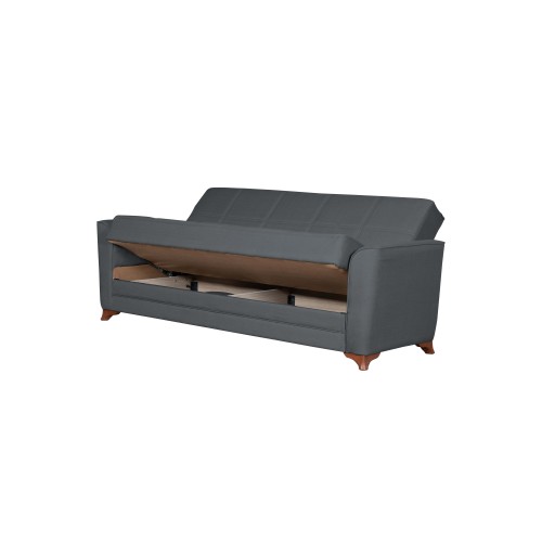 Καναπές Τριθέσιος κρεβάτι Art Maison Ίριδα - Gray (233x85x90εκ.)