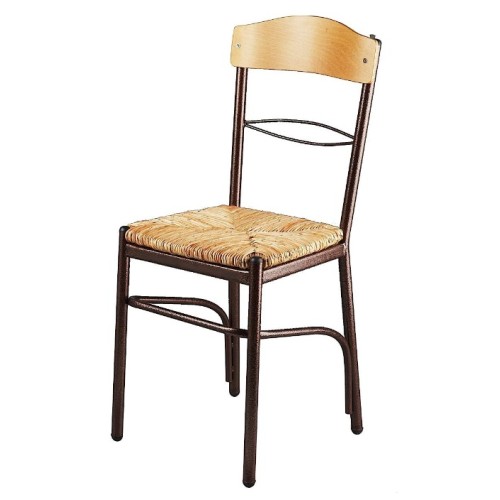 Καρέκλα με ψάθα Art Maison Παιώνια - Natural Brown 