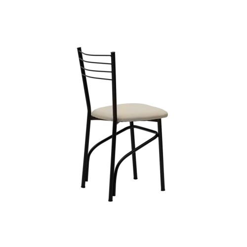 Καρέκλα Art Maison Ροδία - Black Ecru (40x43x80εκ.)