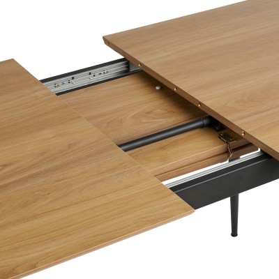 ΤΡΑΠΕΖΙ ΤΡΑΠΕΖΑΡΙΑΣ ART MAISON EMPIRE -  LIGHT WALNUT (120-160x80x76εκ.)