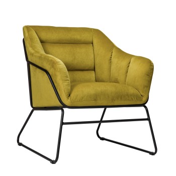 Πολυθρόνα Art Maison Puente - Yellow (67x70x76cm)