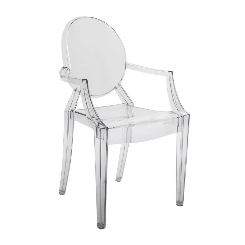 ΚΑΡΕΚΛΑ ΕΞΩΤΕΡΙΚΟΥ ΧΩΡΟΥ ART MAISON BURNEY - TRANSPARENT (54x57x92εκ.)