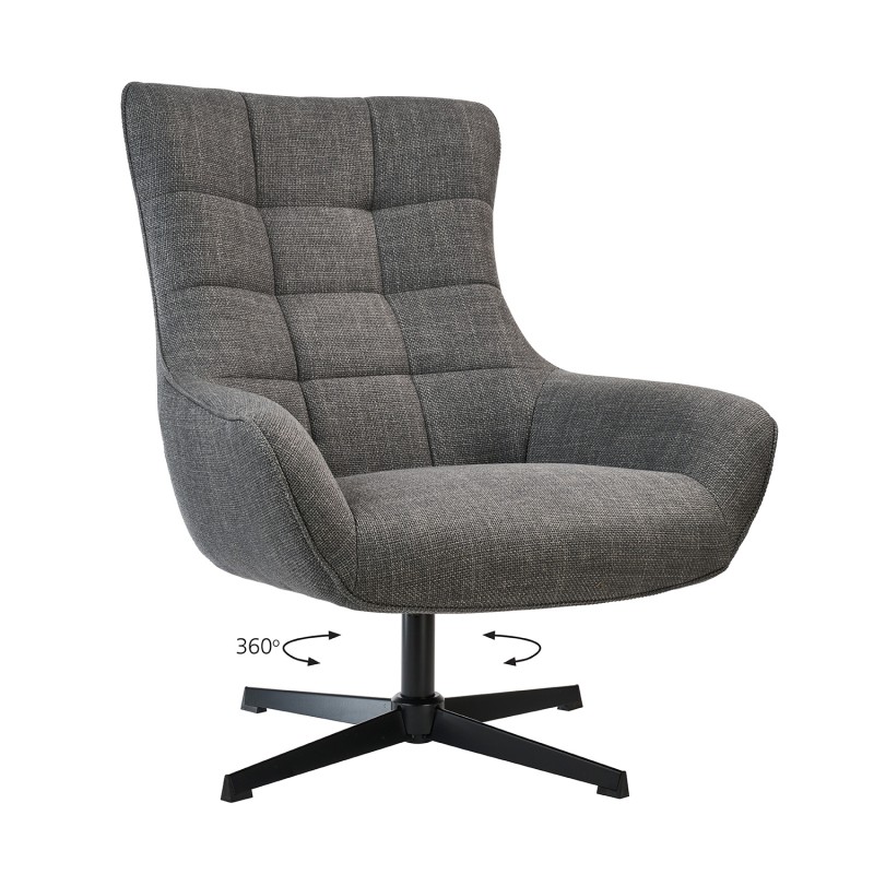 ΠΟΛΥΘΡΟΝΑ ART MAISON BORREGO - GREY (83x89x99εκ.)