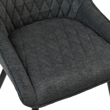 Καρέκλα Art Maison Liza - Dark Grey (51x60x89εκ.)