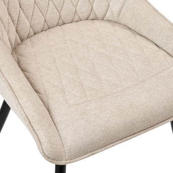 Καρέκλα Art Maison Liza - Beige (51x60x89εκ.)