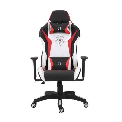 Καρέκλα Gaming Art Maison Palencia - Black White Red (66x69x124-134cm)