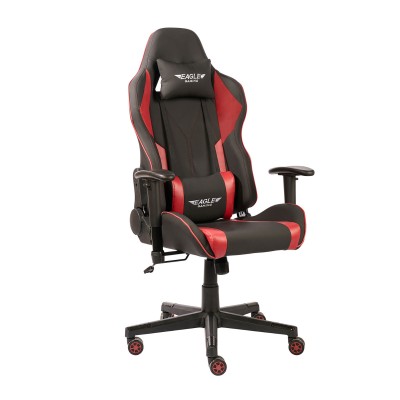 Καρέκλα Gaming Art Maison Palencia - Black Red (66.5x66x125-135cm)