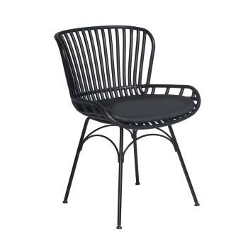 ΚΑΡΕΚΛΑ ΕΞΩΤΕΡΙΚΟΥ ΧΩΡΟΥ ART MAISON BRISBANE - BLACK (57x53x81εκ.)