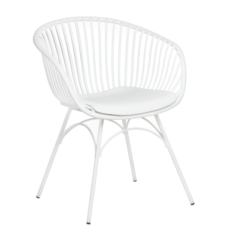 ΚΑΡΕΚΛΑ ΕΞΩΤΕΡΙΚΟΥ ΧΩΡΟΥ ART MAISON BUELTON - WHITE (59.50x55x78εκ.)