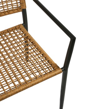 Πολυθρόνα Art Maison Huesca - Natural Black (57x60x88cm)