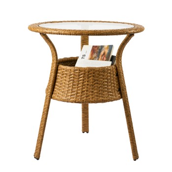 Τραπέζι Art Maison Terrassa - Natural (Φ60x68εκ.)