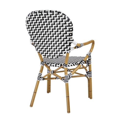 Καρέκλα Art Maison Sanildefonso - White Black (59x63x94cm)