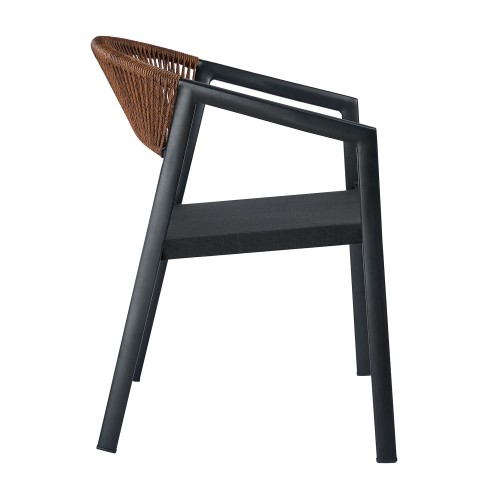 Καρέκλα Art Maison Laspalmas - Black Brown (56x60x80εκ.)
