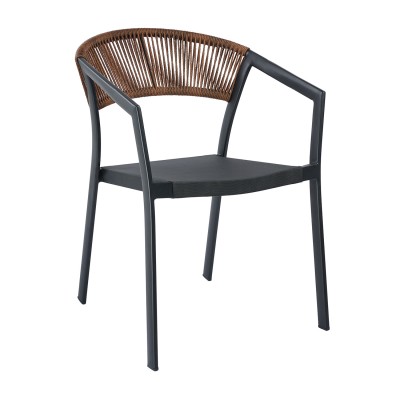 Καρέκλα Art Maison Laspalmas - Black Brown (56x60x80εκ.)