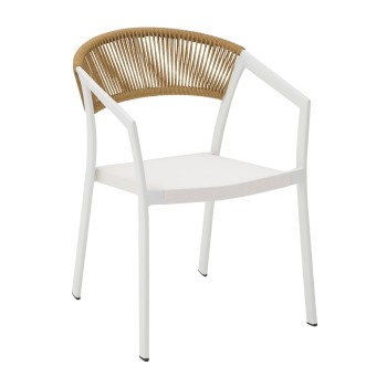 Καρέκλα Art Maison Laspalmas - White Natural (56x60x80εκ.)