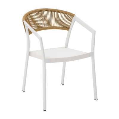Καρέκλα Art Maison Laspalmas - White Natural (56x60x80εκ.) Καρέκλα Art Maison Laspalmas - White Natural (56x60x80εκ.)