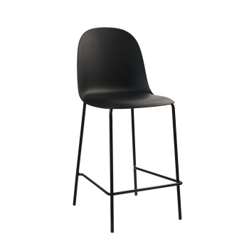 Σκαμπώ Μπαρ Art Maison Cantabria - Black (45x51x100εκ.)