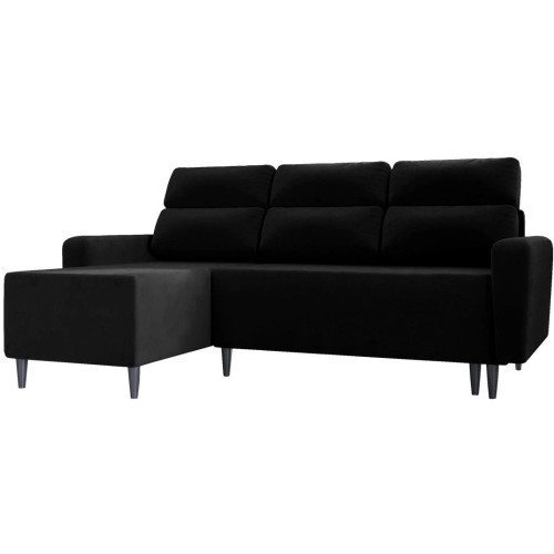 Γωνιακός καναπές Αριστερή Γωνία Art Maison Apalachin - Black (236x148x99εκ) 