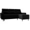 Γωνιακός καναπές Δεξιά Γωνία Art Maison Apalachin - Black (236x148x99εκ) 