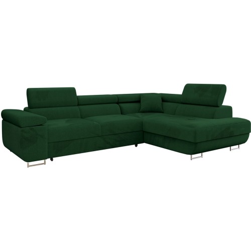 Γωνιακός καναπές Δεξιά Γωνία Art Maison Angola - Green (274x203x87εκ)