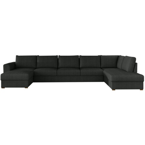 Γωνιακός καναπές Δεξιά Γωνία Art Maison Amityville - Black (370x186x85εκ.)
