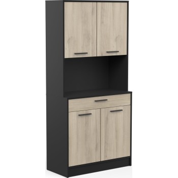 ΕΠΙΠΛΟ ΚΟΥΖΙΝΑΣ ART MAISON AVALON - NATURAL BLACK (83,3x40x176,1εκ.)