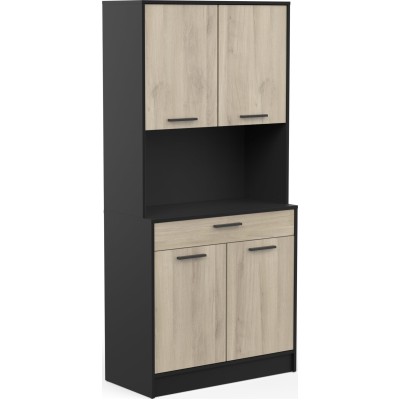 ΕΠΙΠΛΟ ΚΟΥΖΙΝΑΣ ART MAISON AVALON - NATURAL BLACK (83,3x40x176,1εκ.)