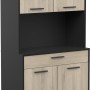 ΕΠΙΠΛΟ ΚΟΥΖΙΝΑΣ ART MAISON AVALON - NATURAL BLACK (83,3x40x176,1εκ.)