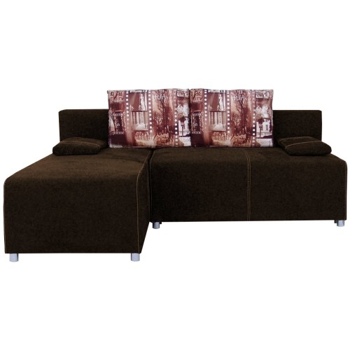 Γωνιακός καναπές Art Maison Allegany - Dark Brown (200x146x90εκ)