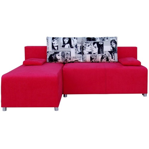 Γωνιακός καναπές Art Maison Allegany - Red (200x146x90εκ)