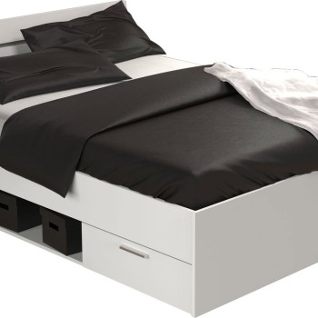 ΚΡΕΒΑΤΙ ART MAISON GRIMSTAD - WHITE (ΓΙΑ ΣΤΡΩΜΑ 90X200εκ.)