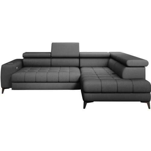 Γωνιακός καναπές Δεξιά Γωνία Art Maison Altamont - Gray (280x196x100εκ)