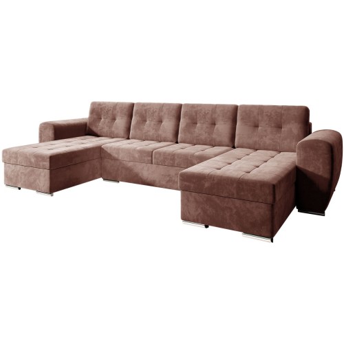 Γωνιακός καναπές Art Maison Ardsley - Pink (326x157x97εκ) 