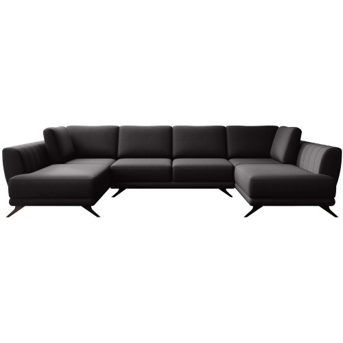 Γωνιακός καναπές Art Maison Almond - Black (362x191x90εκ)