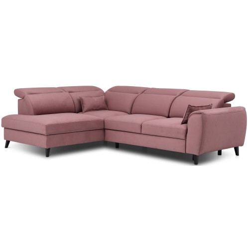 Γωνιακός καναπές Αριστερή Γωνία Art Maison Allentown - Pink (255x201x100εκ)