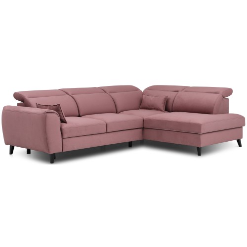 Γωνιακός καναπές Δεξιά Γωνία Art Maison Allentown - Pink (255x201x100εκ)