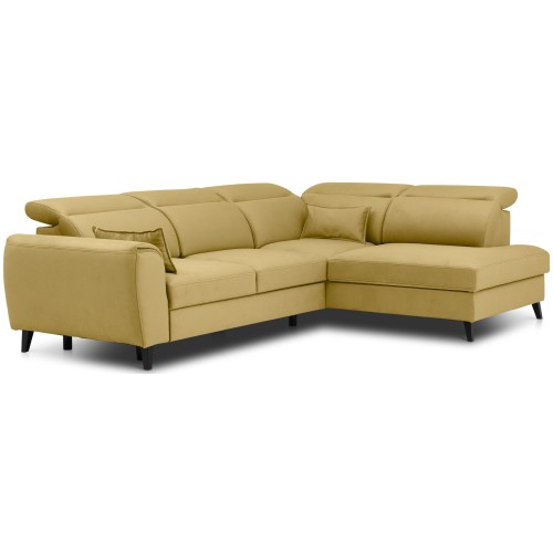 Γωνιακός καναπές Δεξιά Γωνία Art Maison Allentown - Yellow (255x201x100εκ)