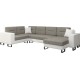 Γωνιακός καναπές Δεξιά Γωνία Art Maison Afton - White Gray (312x210x95εκ)